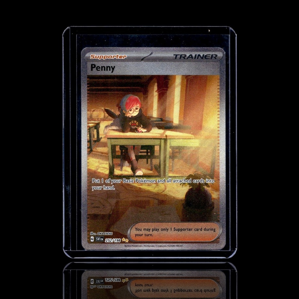 A pulled Rare card