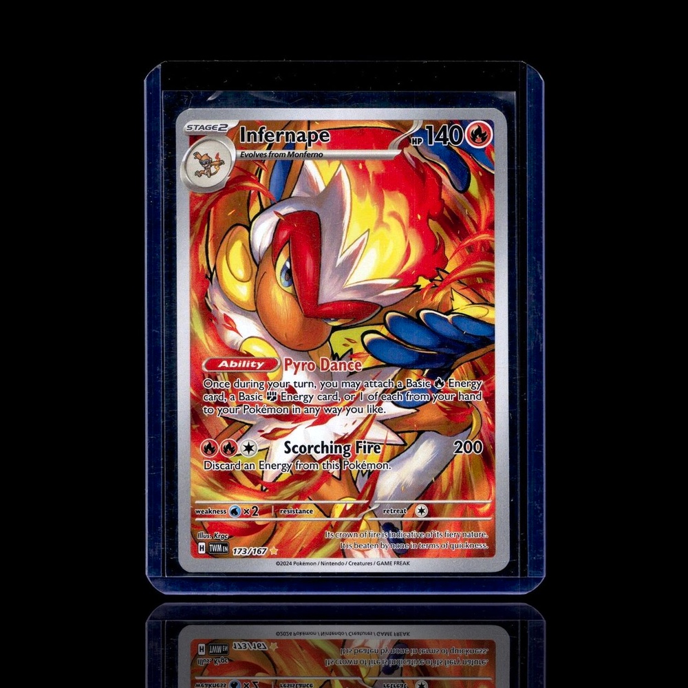 A pulled Ultra Rare card
