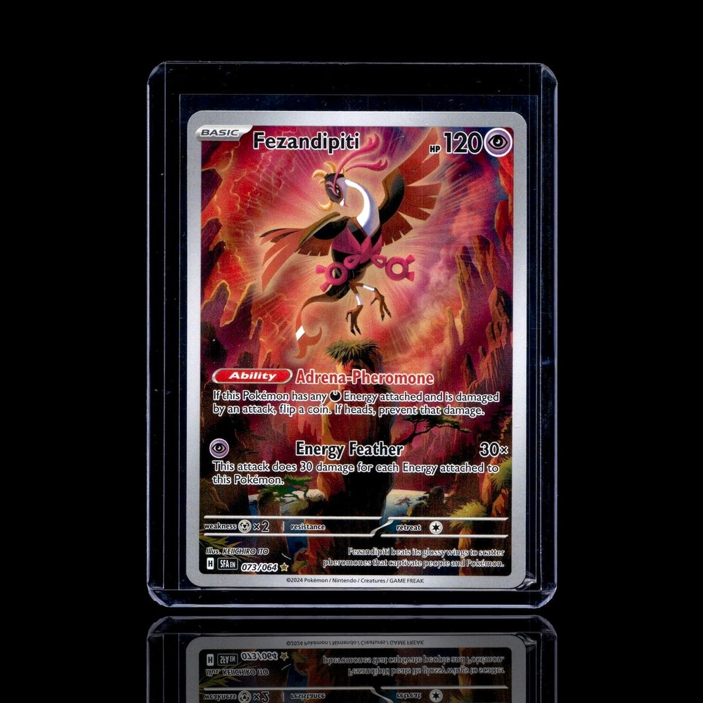 A pulled Ultra Rare card