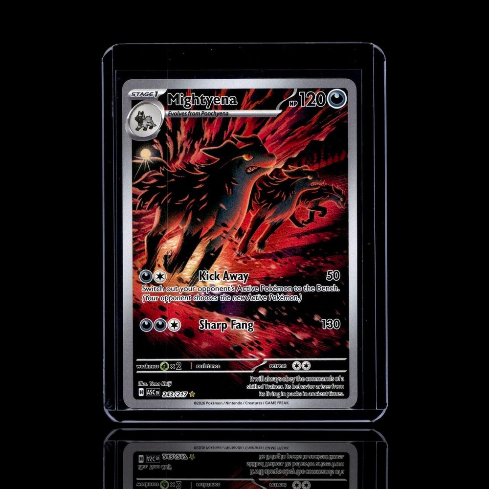 A pulled Rare card