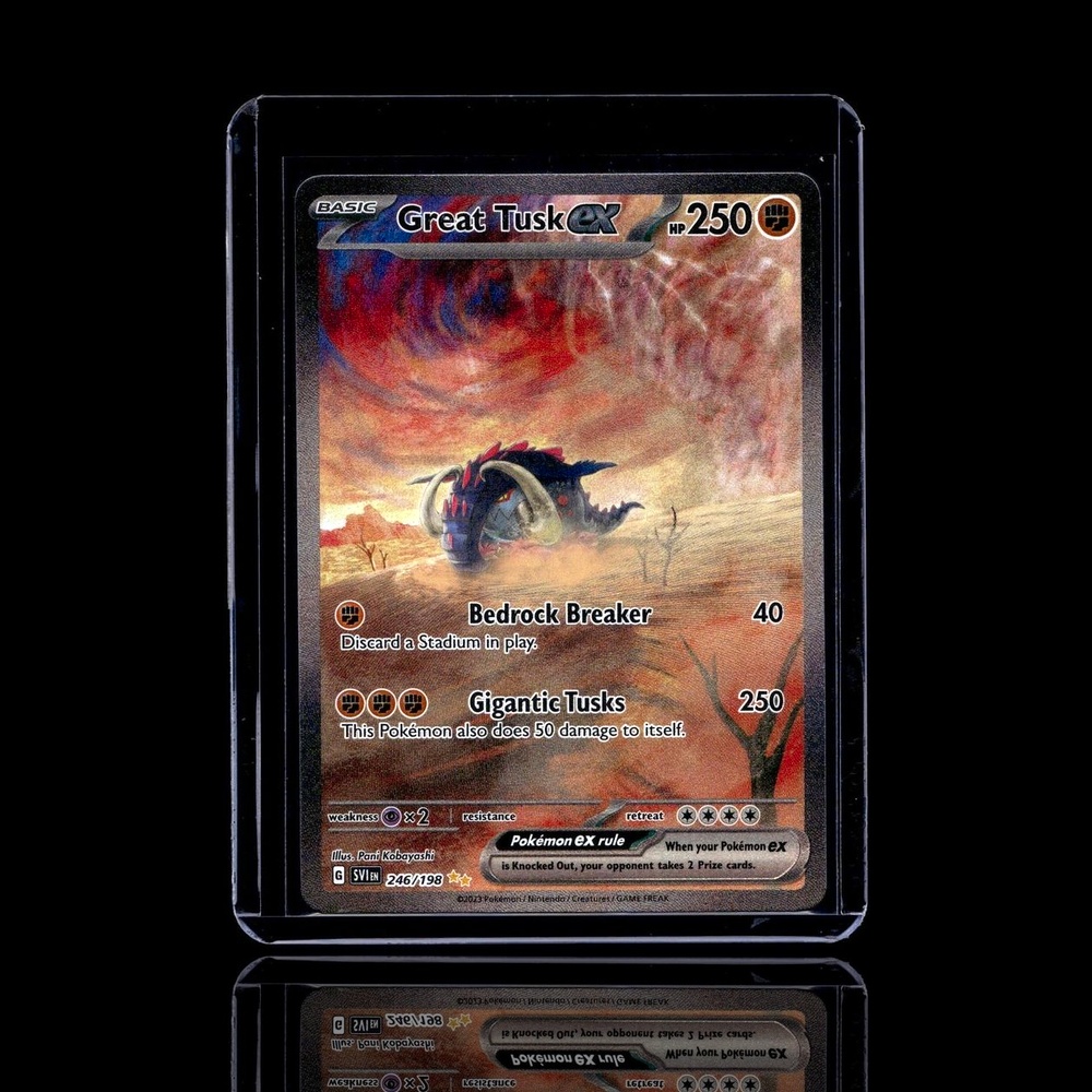 A pulled Rare card