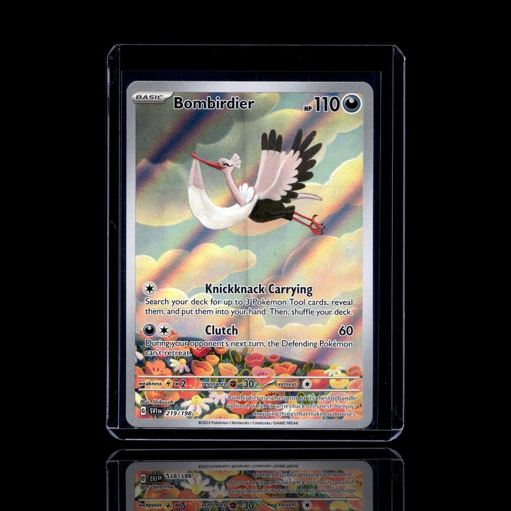 A pulled Rare card