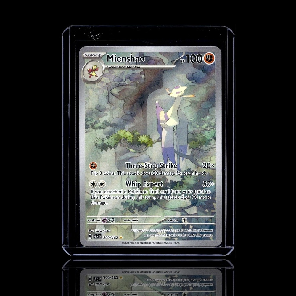 A pulled Rare card