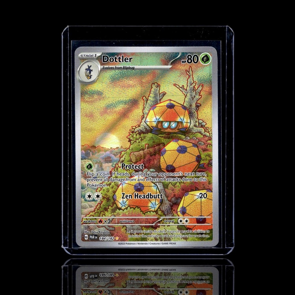 A pulled Rare card