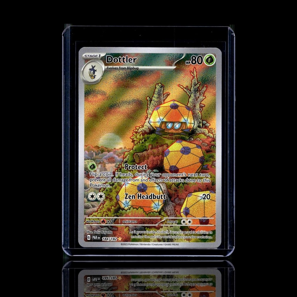 A pulled Rare card