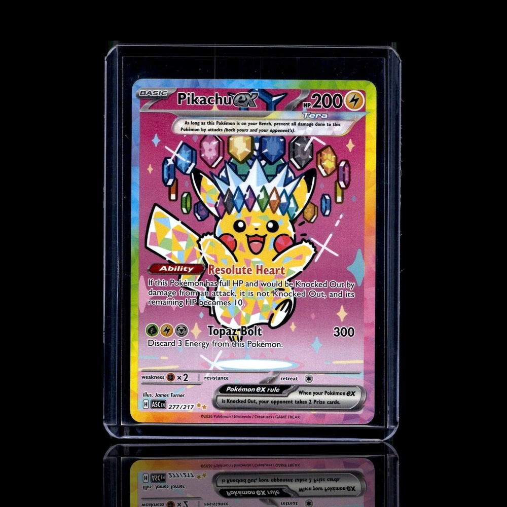 A pulled Chase card