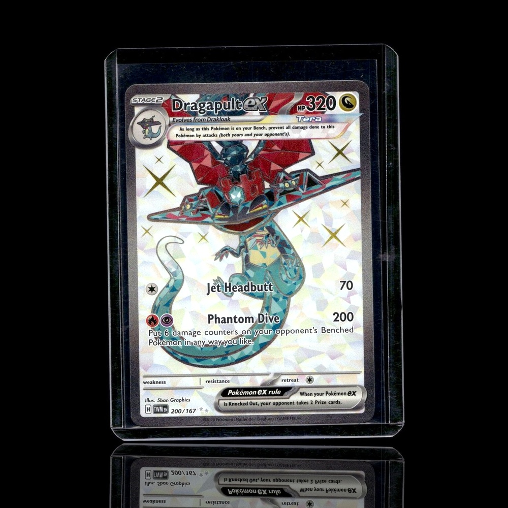A pulled Ultra Rare card